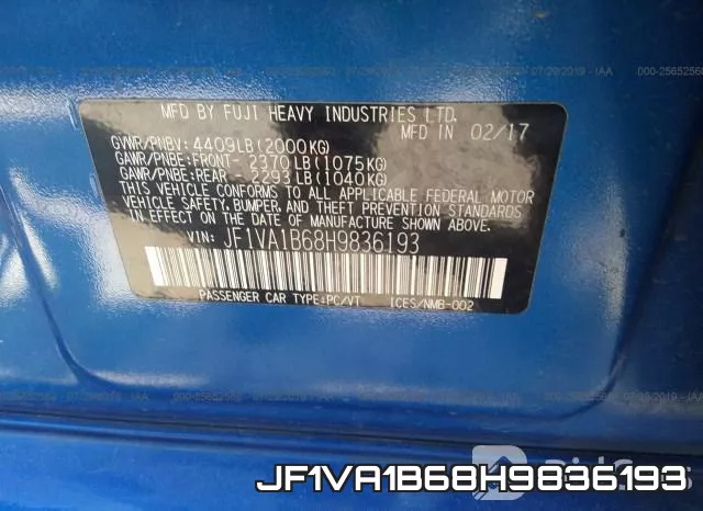JF1VA1B68H9836193 фото 10