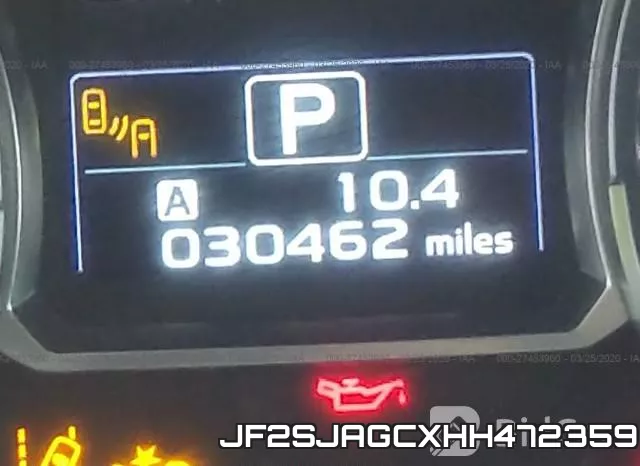 JF2SJAGCXHH472359 фото 8