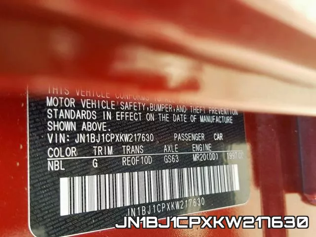 JN1BJ1CPXKW217630 фото 2