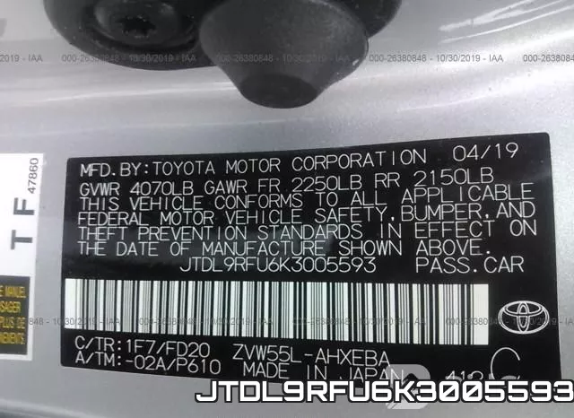 JTDL9RFU6K3005593 фото 10