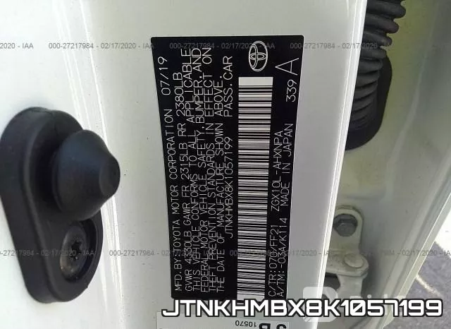 JTNKHMBX8K1057199 фото 10