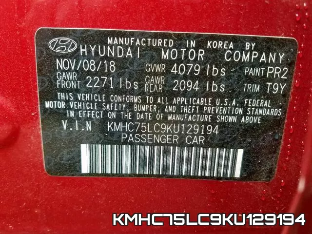 KMHC75LC9KU129194 фото 2