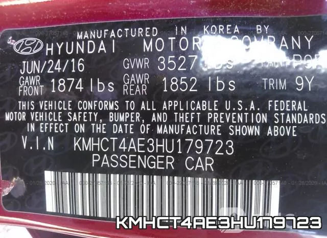 KMHCT4AE3HU179723 фото 10
