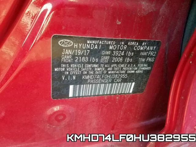 KMHD74LF0HU382955 фото 2