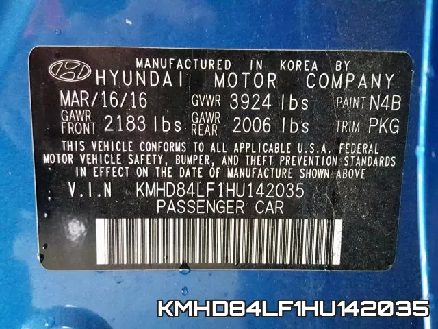 KMHD84LF1HU142035 фото 2