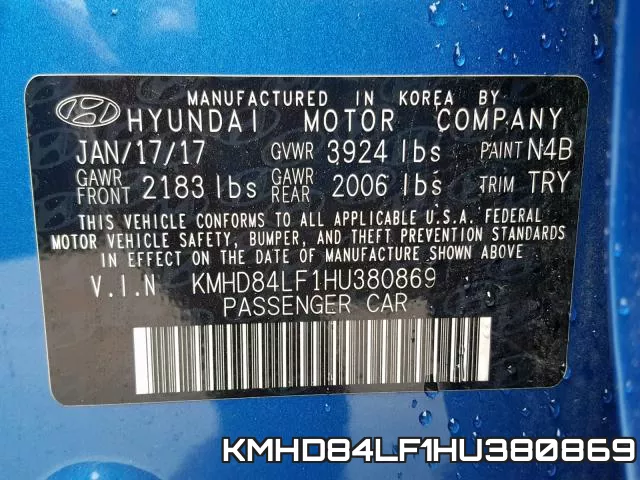KMHD84LF1HU380869 фото 2