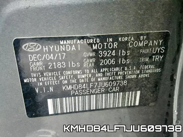 KMHD84LF7JU609738 фото 2