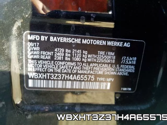 WBXHT3Z37H4A65575 фото 2