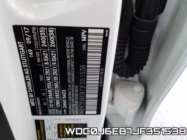 WDC0J6EB7JF351538 фото 2