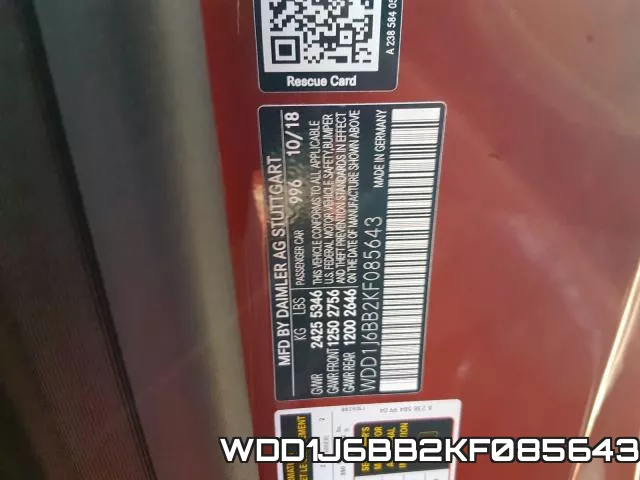 WDD1J6BB2KF085643 фото 2