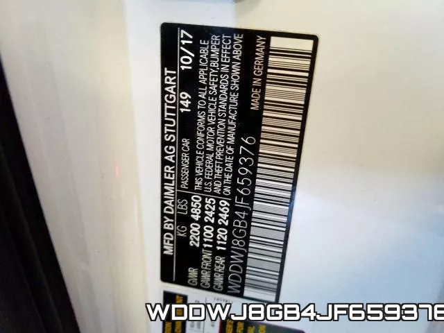 WDDWJ8GB4JF659376 фото 2