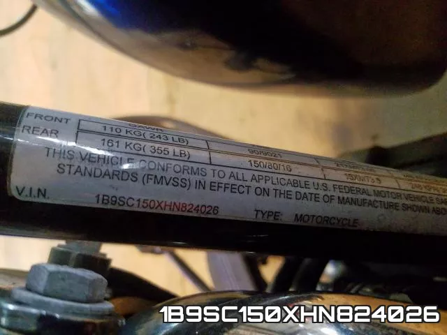 1B9SC150XHN824026 фото 2