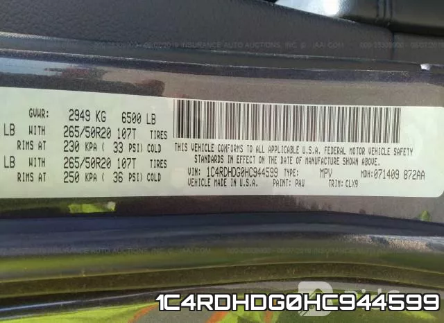 1C4RDHDG0HC944599 фото 10