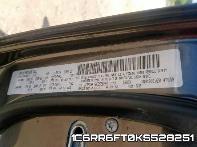 1C6RR6FT0KS528251 фото 2