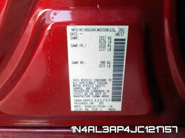 1N4AL3AP4JC121757 фото 2