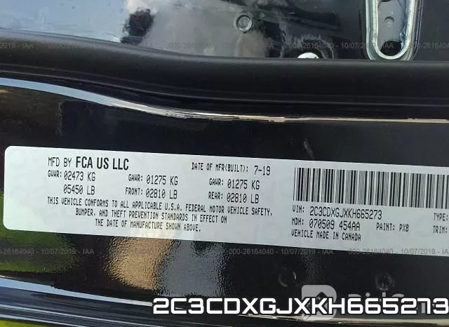 2C3CDXGJXKH665273 фото 10