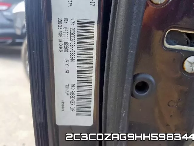 2C3CDZAG9HH598344 фото 2