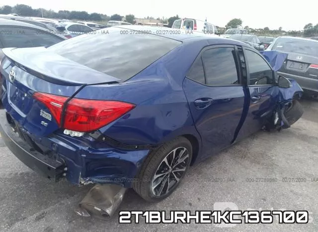 2T1BURHE1KC136700 фото 5
