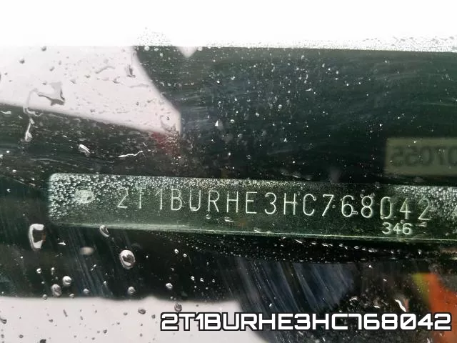 2T1BURHE3HC768042 фото 2