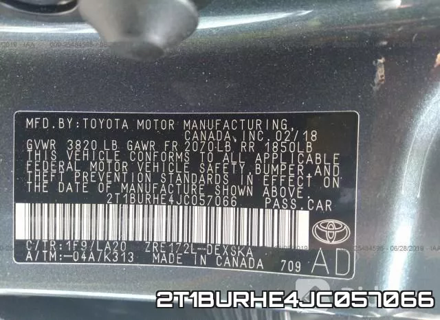 2T1BURHE4JC057066 фото 10