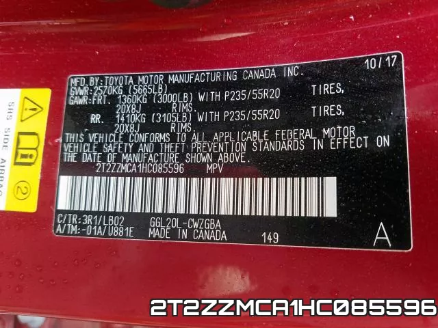 2T2ZZMCA1HC085596 фото 2