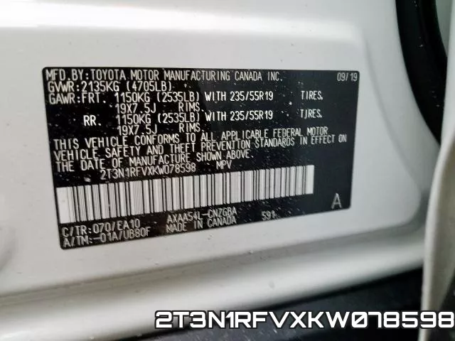 2T3N1RFVXKW078598 фото 2