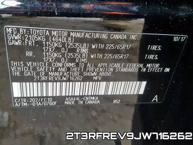 2T3RFREV9JW716262 фото 2