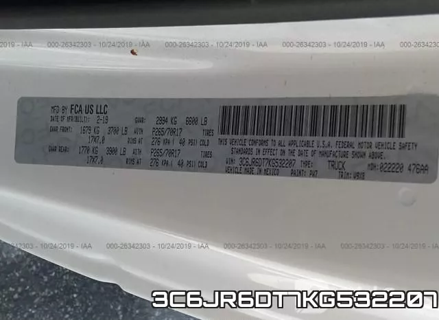3C6JR6DT7KG532207 фото 10