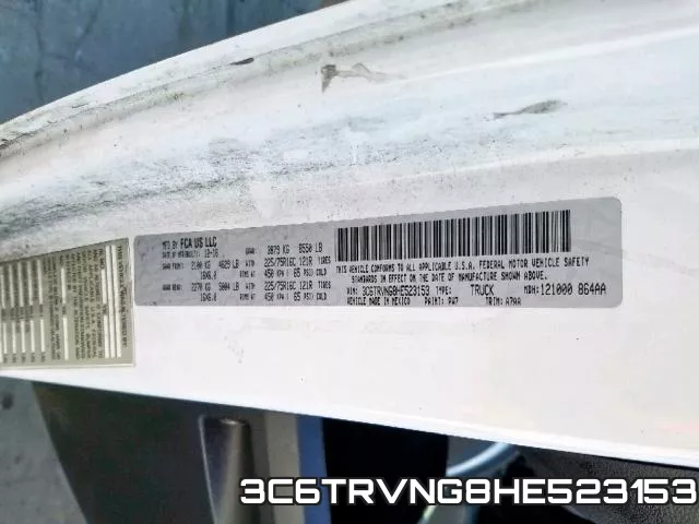 3C6TRVNG8HE523153 фото 2