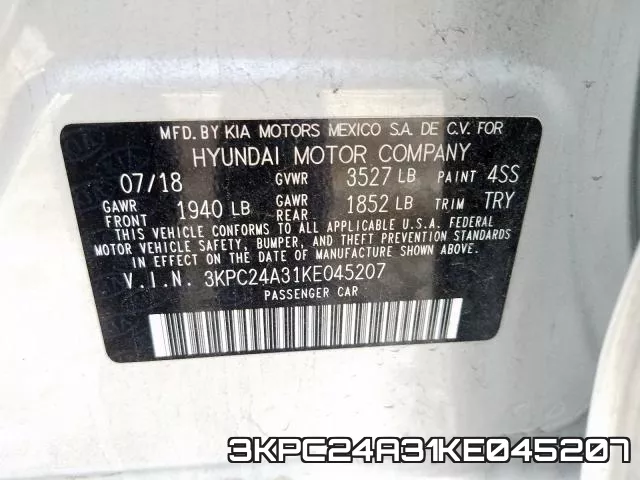 3KPC24A31KE045207 фото 2