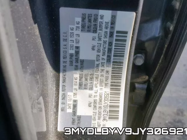 3MYDLBYV9JY306921 фото 2