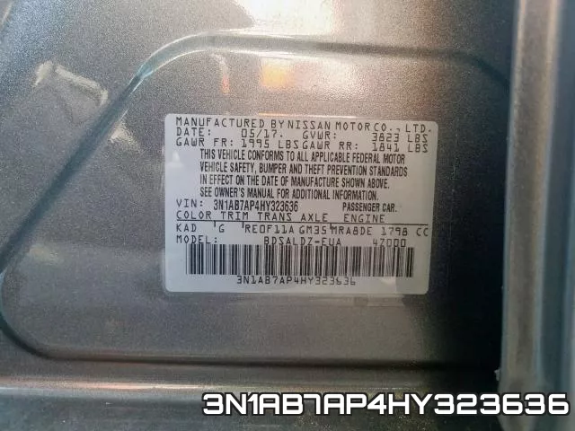 3N1AB7AP4HY323636 фото 2