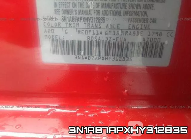 3N1AB7APXHY312835 фото 10