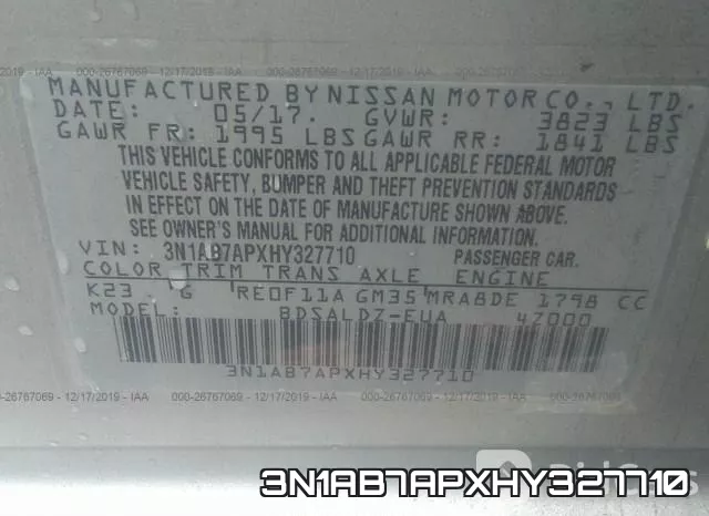 3N1AB7APXHY327710 фото 10