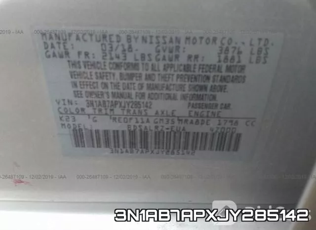 3N1AB7APXJY285142 фото 10