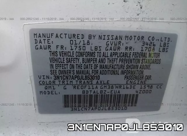 3N1CN7AP0JL853010 фото 10