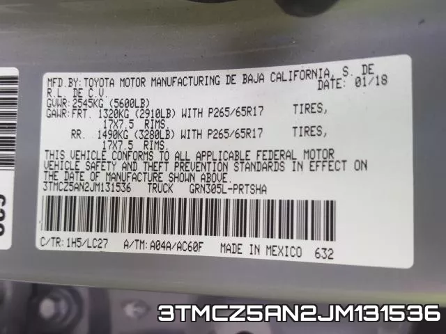 3TMCZ5AN2JM131536 фото 2
