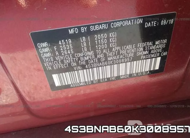 4S3BNAB60K3008957 фото 10