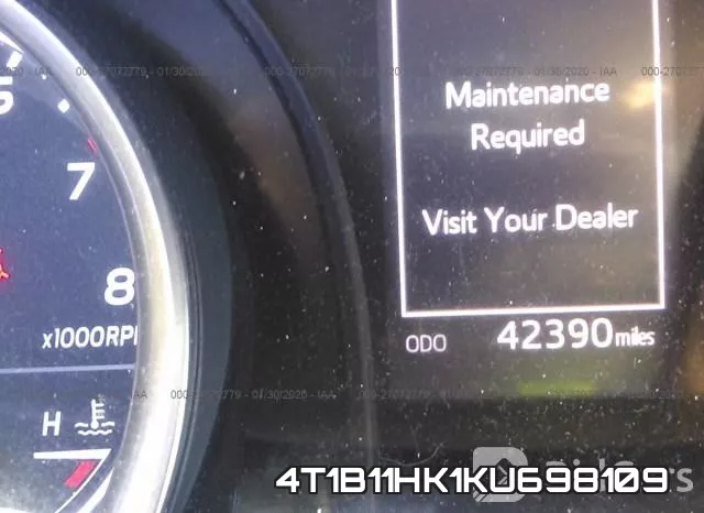 4T1B11HK1KU698109 фото 8