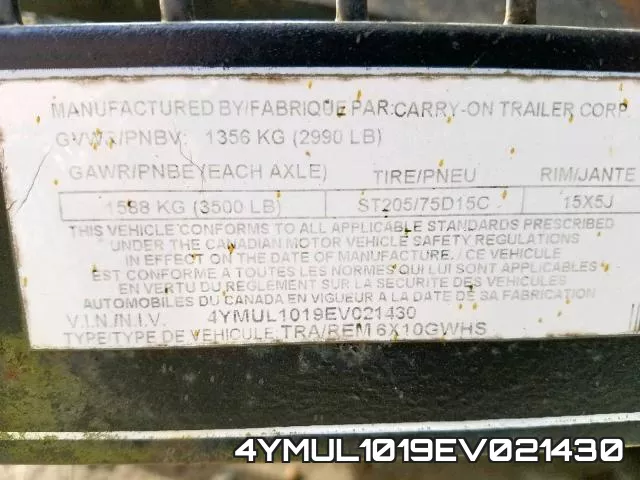 4YMUL1019EV021430 фото 2