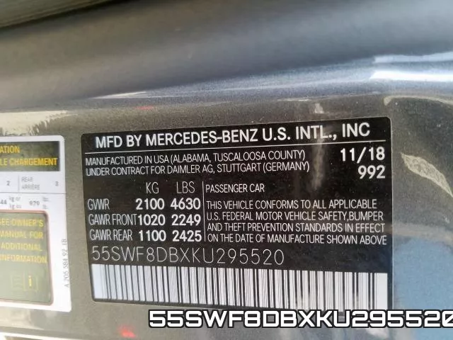 55SWF8DBXKU295520 фото 2