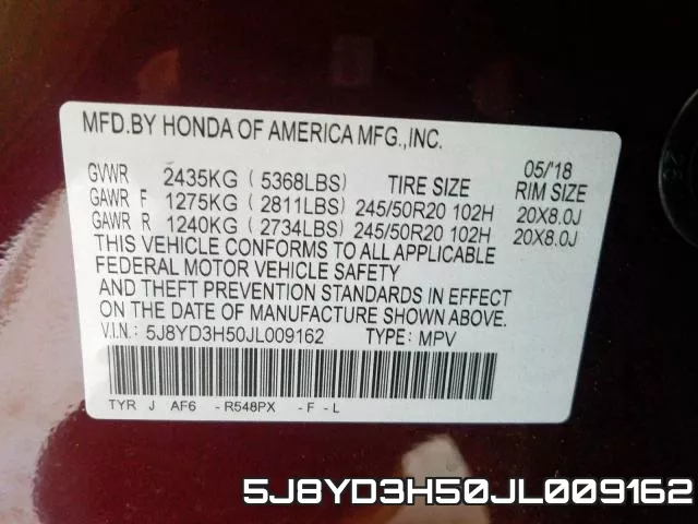 5J8YD3H50JL009162 фото 2