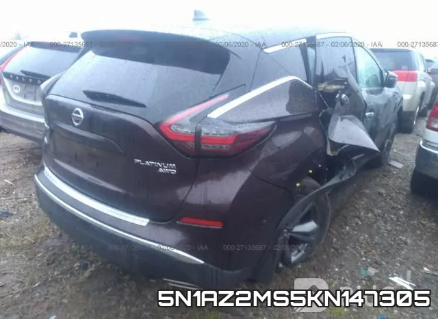 5N1AZ2MS5KN147305 фото 5