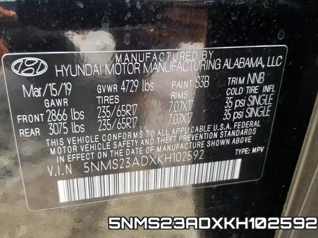 5NMS23ADXKH102592 фото 2