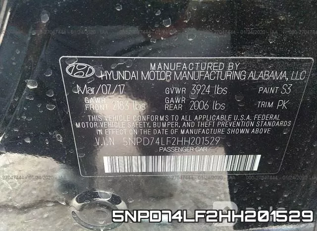 5NPD74LF2HH201529 фото 10