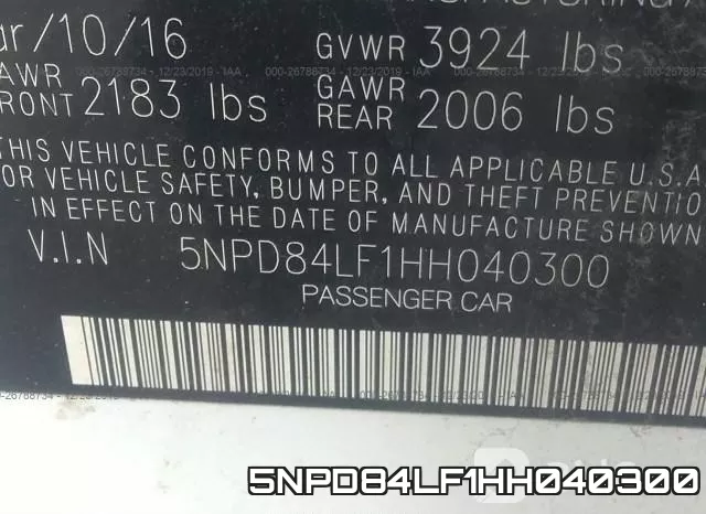 5NPD84LF1HH040300 фото 10
