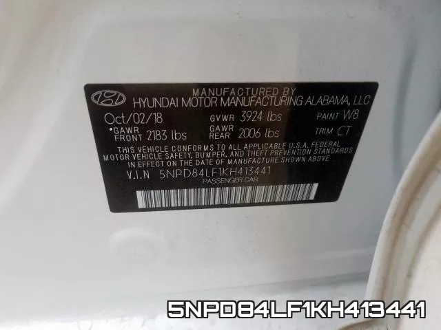 5NPD84LF1KH413441 фото 2