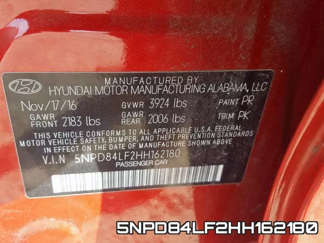 5NPD84LF2HH162180 фото 2