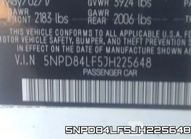 5NPD84LF5JH225648 фото 10