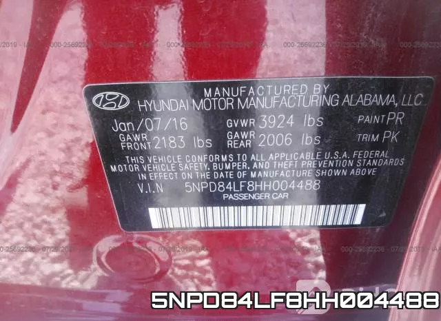 5NPD84LF8HH004488 фото 10